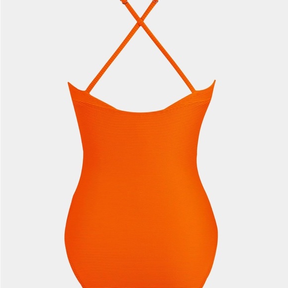 NWT Cupshe Ribbed V Neck One Piece - Picture 5 of 5